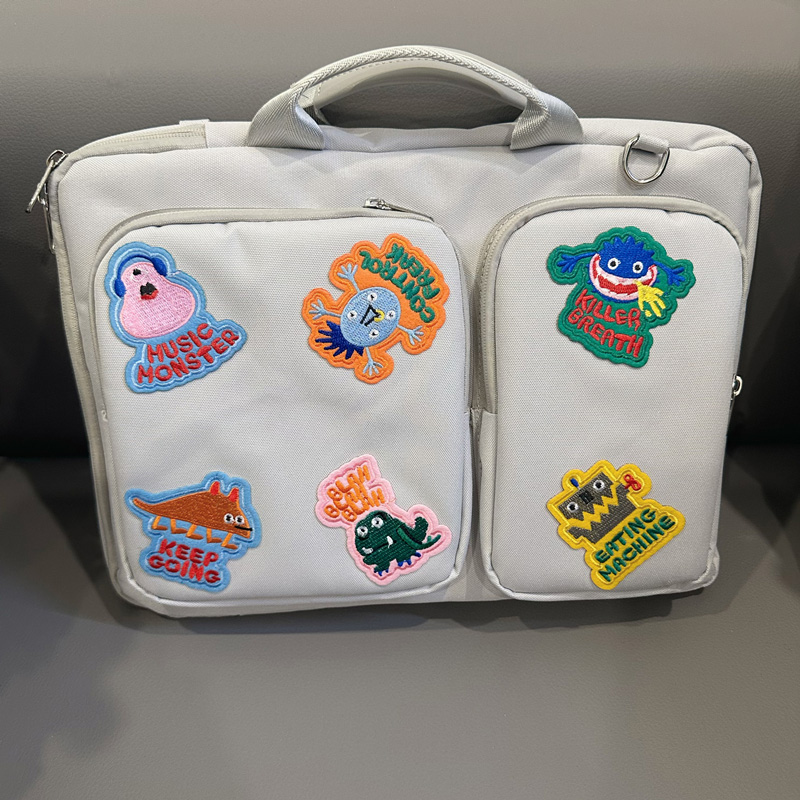 DEEPKEE BAGS 正品卡通怪物貼布電腦包 FF002號