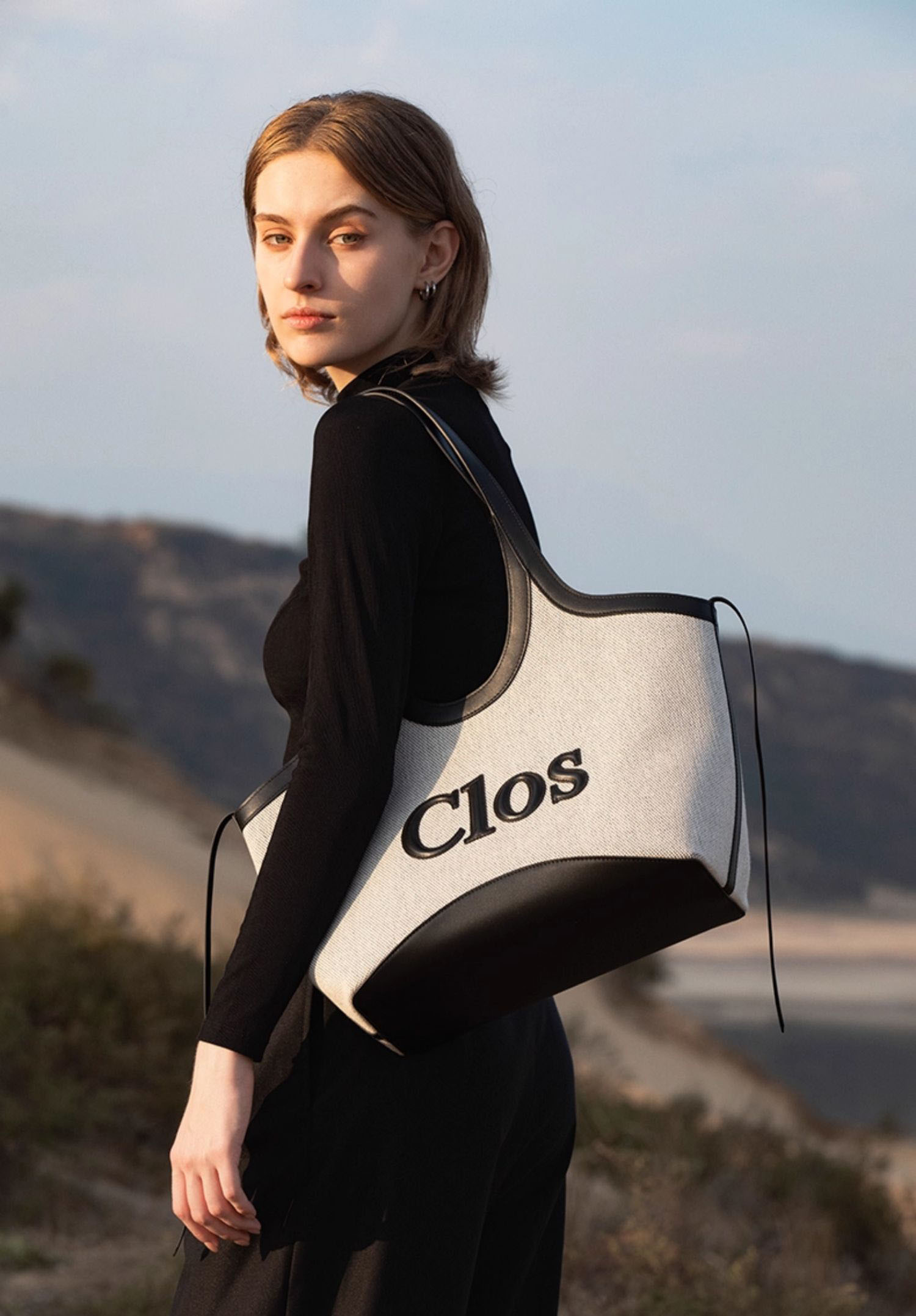 DEEPKEE original nubuck handmade full-grain genuine leather cowhide bag 牛皮拼接帆布托特包 C9013 號