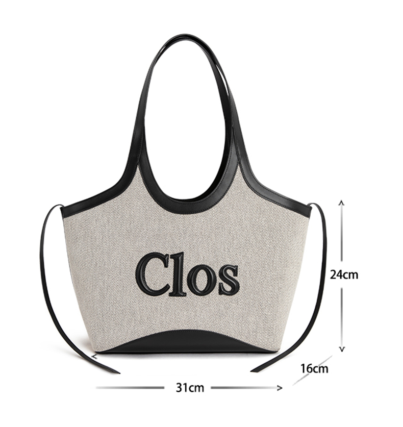 DEEPKEE original nubuck handmade full-grain genuine leather cowhide bag 牛皮拼接帆布托特包 C9013 號