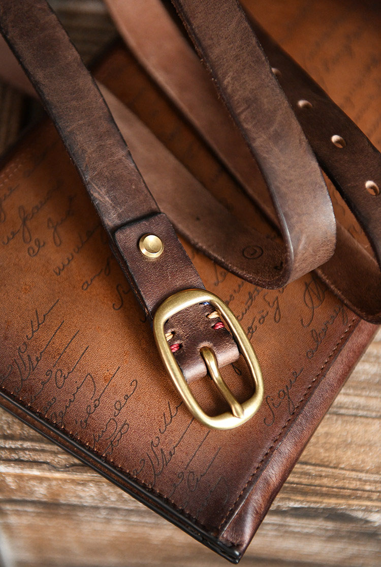 香港狄記皮具 狄記 原創真皮手工 ins郵差包 ins風格包包 頭層牛皮包包 皮革 原創手工真皮 皮件 DEEPKEE 復古真皮手工包