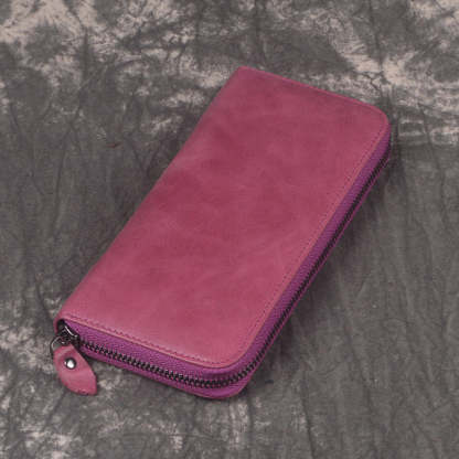 香港狄記手工製作 - 復古油皮手拿長夾 3315_1號