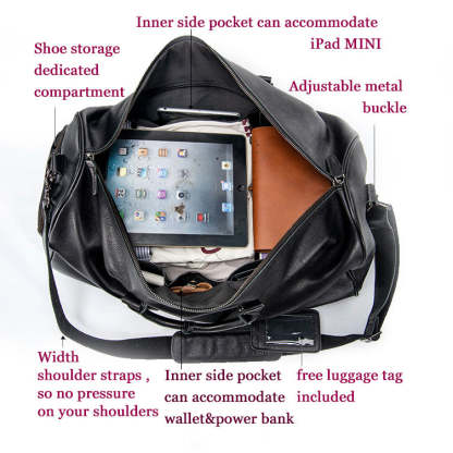 香港狄記手工製作 - ブライアン皮革旅行袋30004號