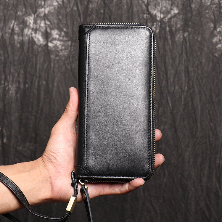 香港狄記手工製作 - 真皮手拿皮夾 J028號