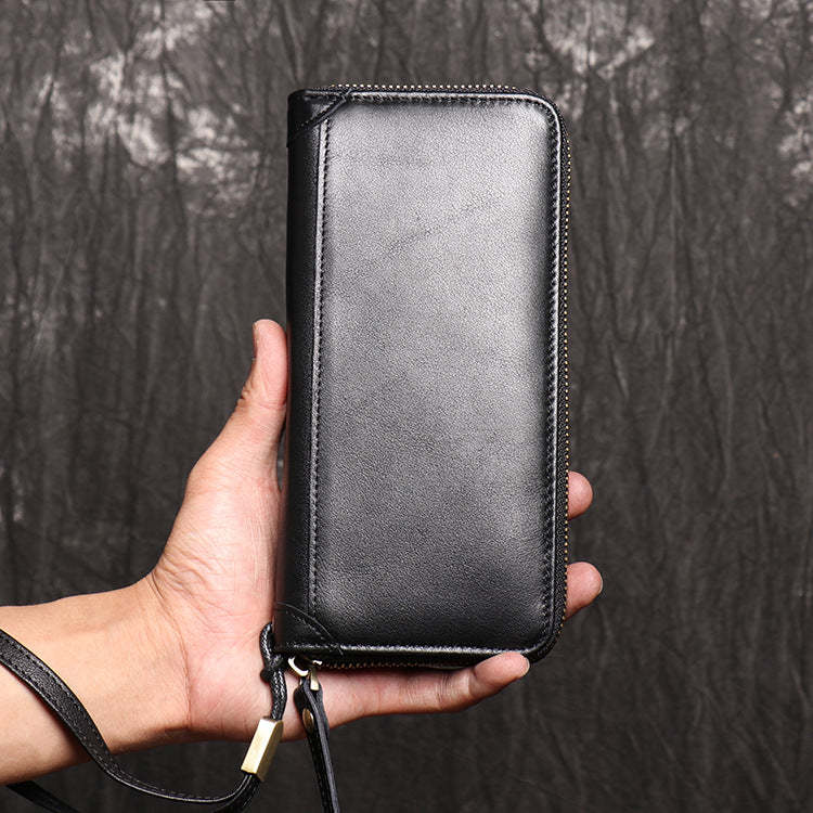 香港狄記手工製作 - 真皮手拿皮夾 J028號