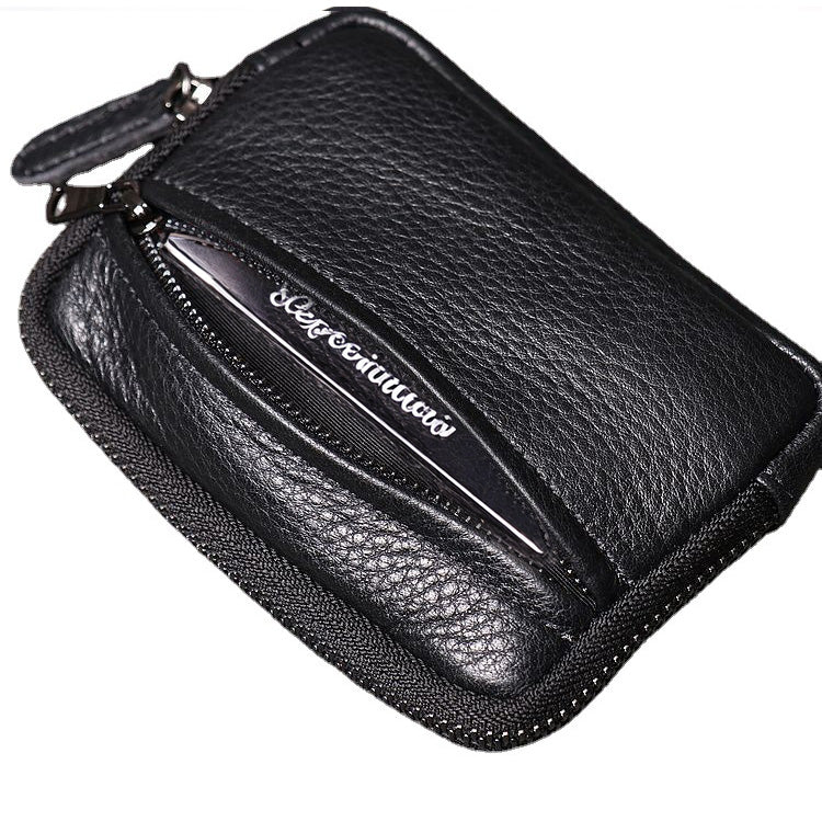 DEEPKEE HANDMADE | Zip Around Small Leather Wallets No.J034