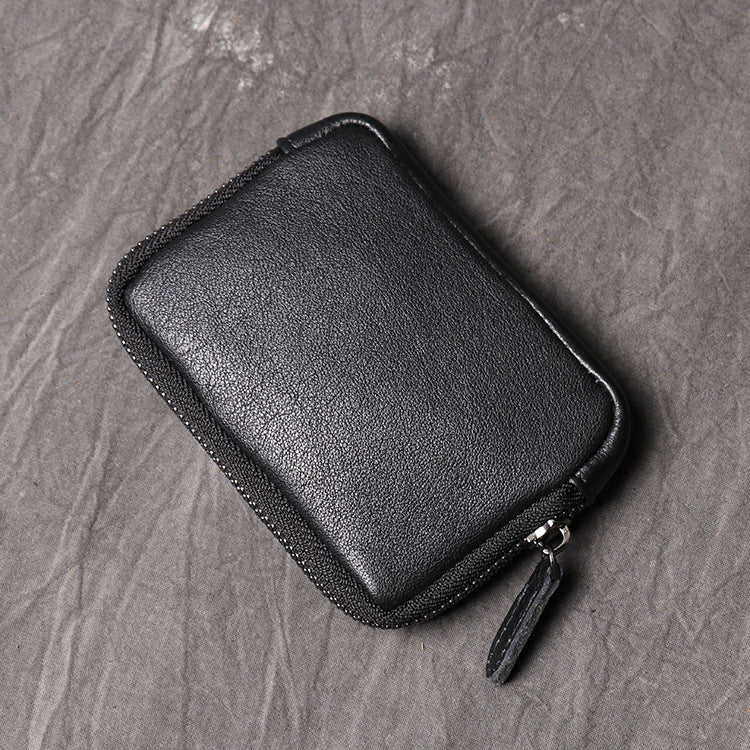 DEEPKEE HANDMADE | Zip Around Small Leather Wallets No.J034