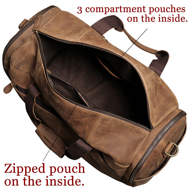 香港狄記手工製作 - クレイグ復古行李包 1219_2號