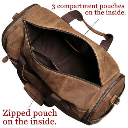 香港狄記手工製作 - クレイグ復古行李包 1219_2號