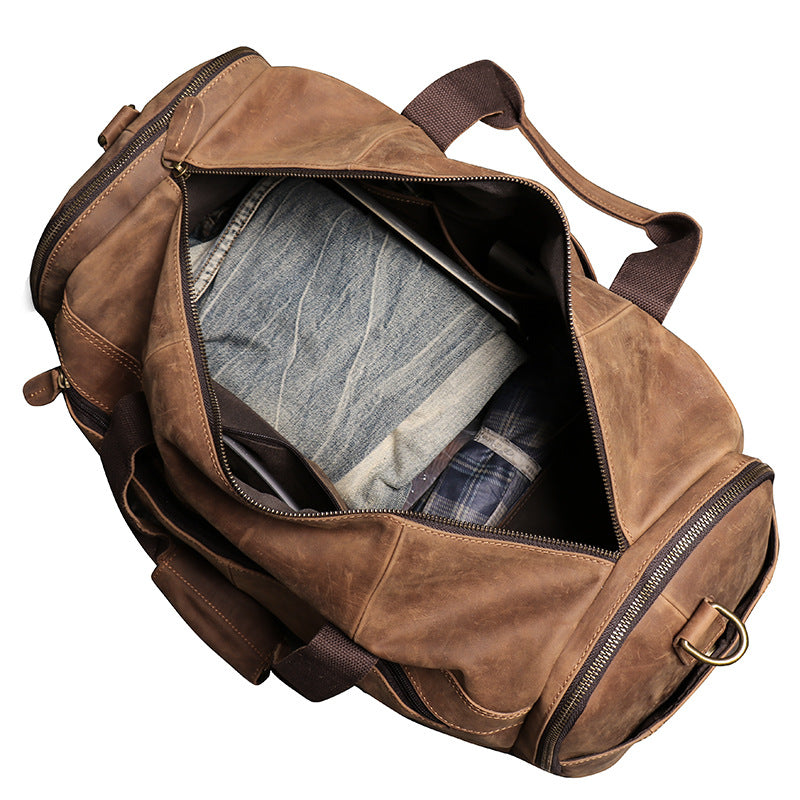 This is a picture about DEEPKEE LEATHER | Craig Retro Luggage Bag No.1219_2