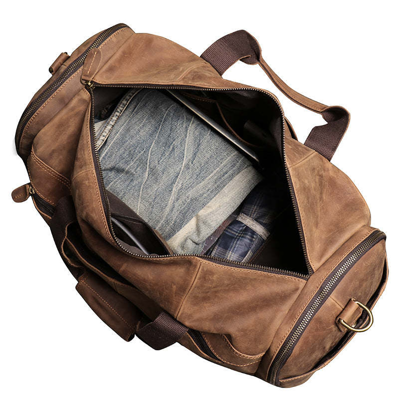 This is a picture about DEEPKEE LEATHER | Craig Retro Luggage Bag No.1219_2