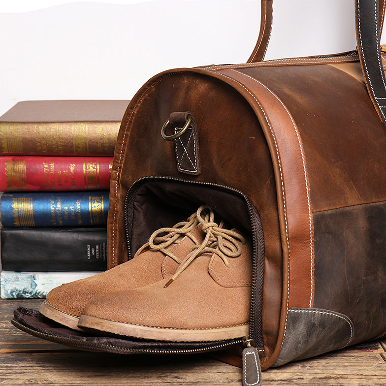 香港狄記手工製作 - 撞色週末旅行包 30168號