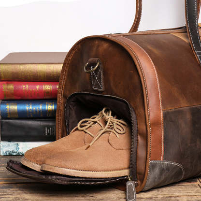 香港狄記手工製作 - 撞色週末旅行包 30168號