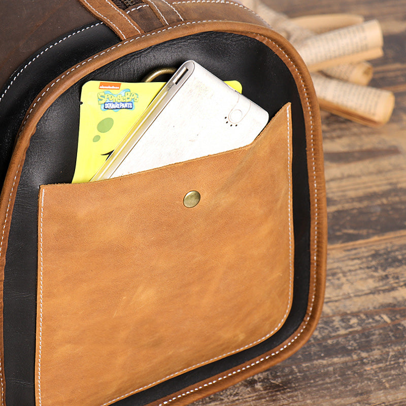 香港狄記手工製作 - 撞色週末旅行包 30168號