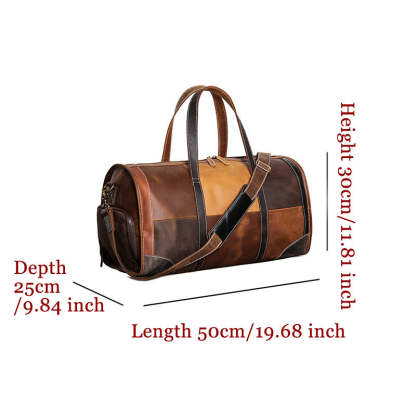 香港狄記手工製作 - 撞色週末旅行包 30168號