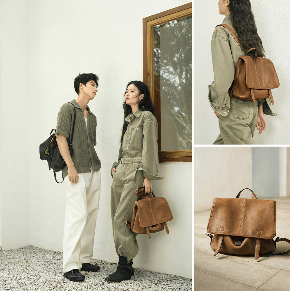 香港狄記皮具 狄記 原創真皮手工 ins郵差包 ins風格包包 頭層牛皮包包 皮革 原創手工真皮 皮件 DEEPKEE 復古真皮手工包