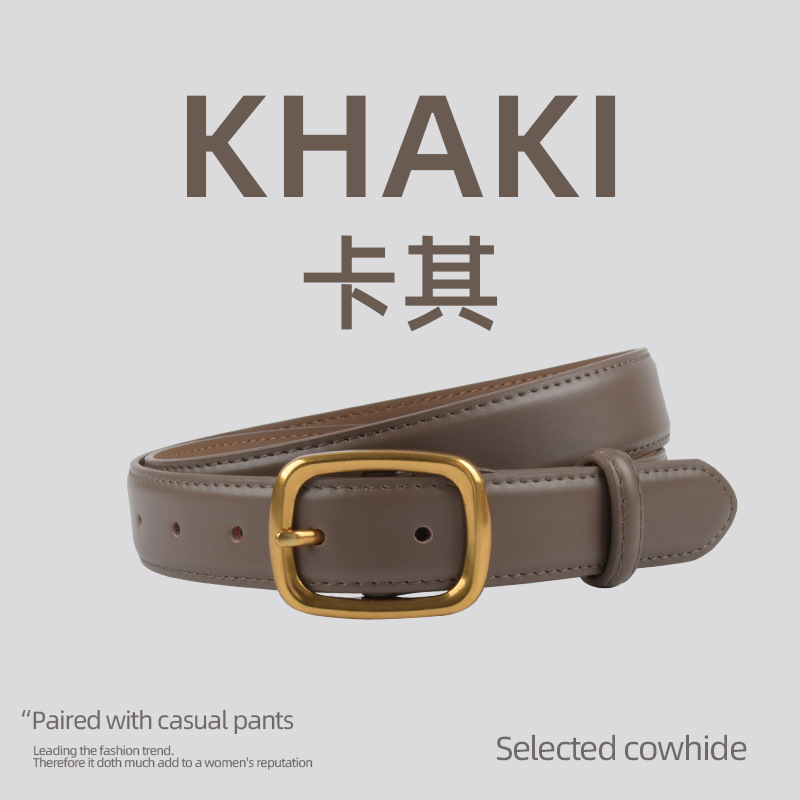 香港狄記手工 - 特價熱賣 超優れた日字扣真皮帶30080號