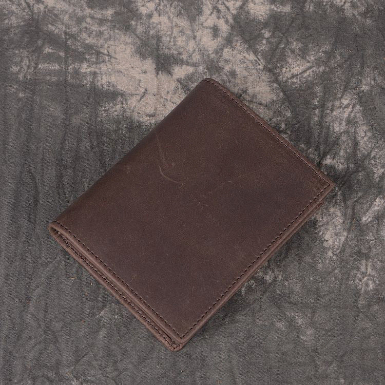 DEEPKEEE HANDMADE | Distressed Leather Bifold Wallet No.L197