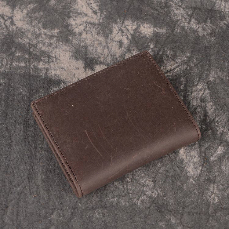DEEPKEEE HANDMADE | Distressed Leather Bifold Wallet No.L197