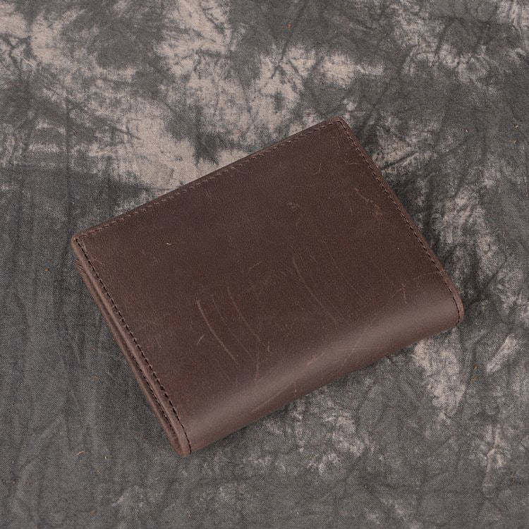 DEEPKEEE HANDMADE | Distressed Leather Bifold Wallet No.L197