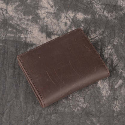 DEEPKEEE HANDMADE | Distressed Leather Bifold Wallet No.L197