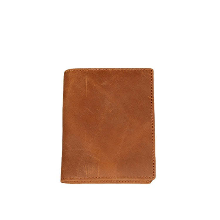 DEEPKEEE HANDMADE | Distressed Leather Bifold Wallet No.L197