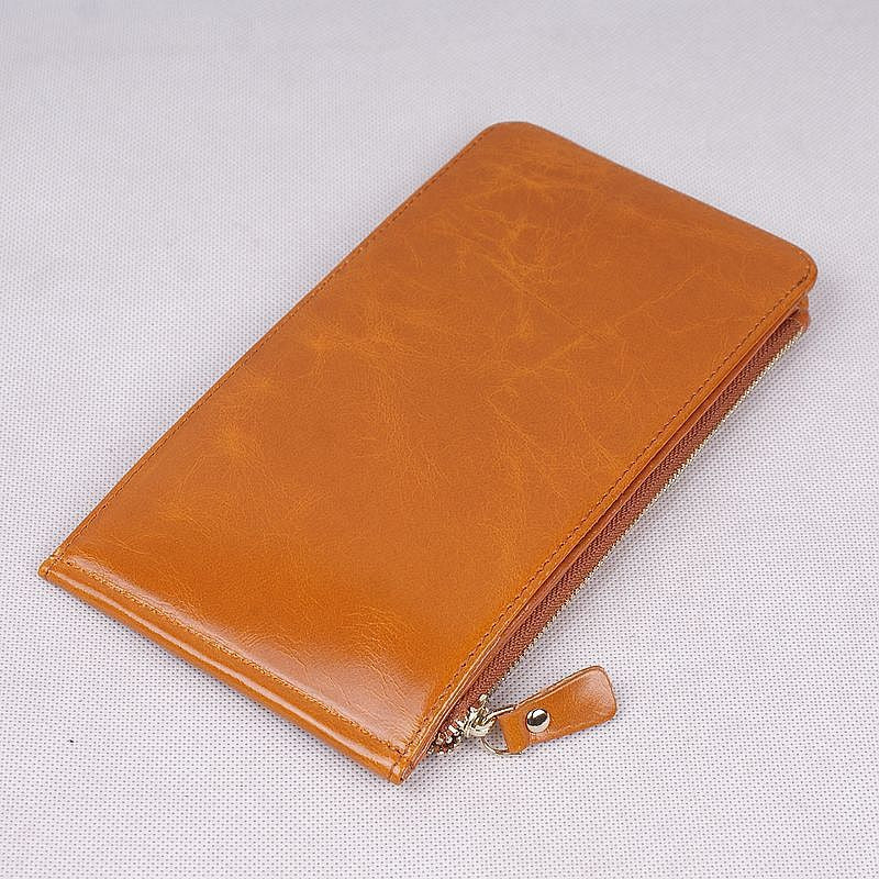 香港狄記手工製作 - 油蠟牛皮超輕薄手拿包 3045號