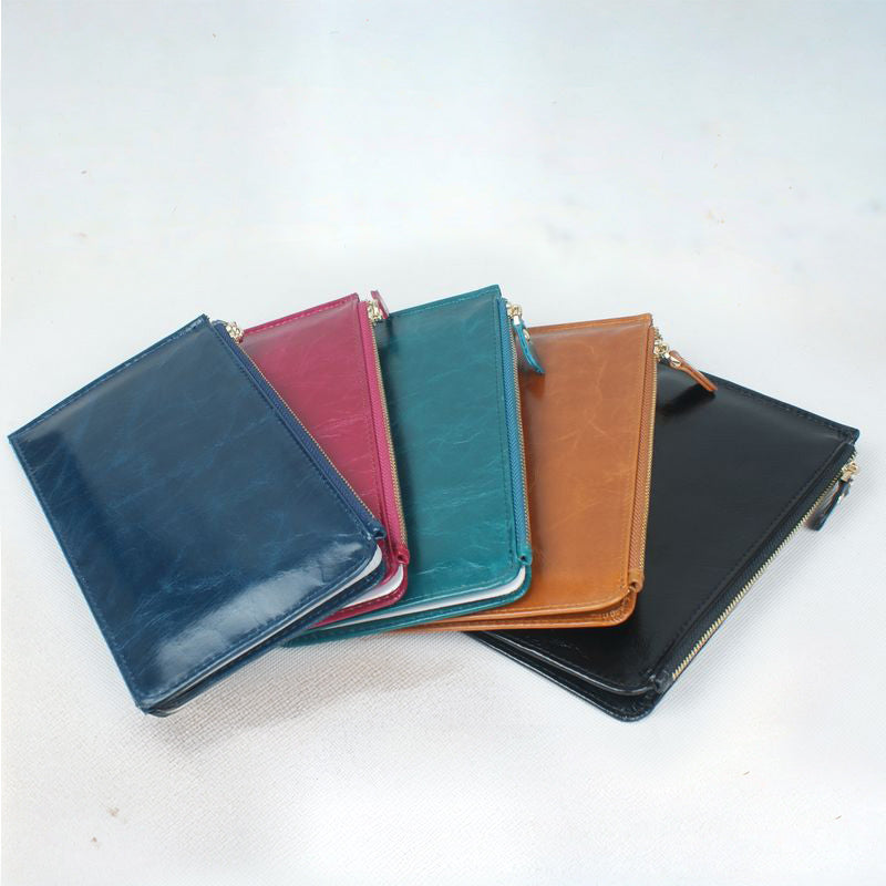 香港狄記手工製作 - 油蠟牛皮超輕薄手拿包 3045號