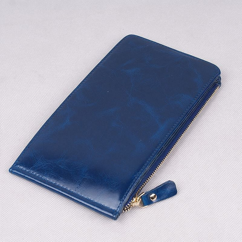 香港狄記手工製作 - 油蠟牛皮超輕薄手拿包 3045號