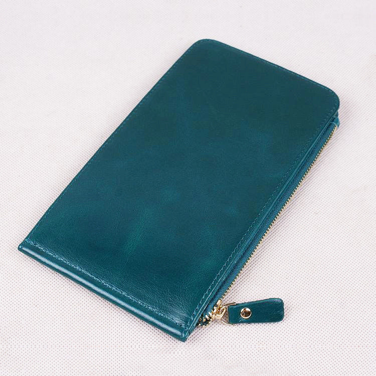 香港狄記手工製作 - 油蠟牛皮超輕薄手拿包 3045號