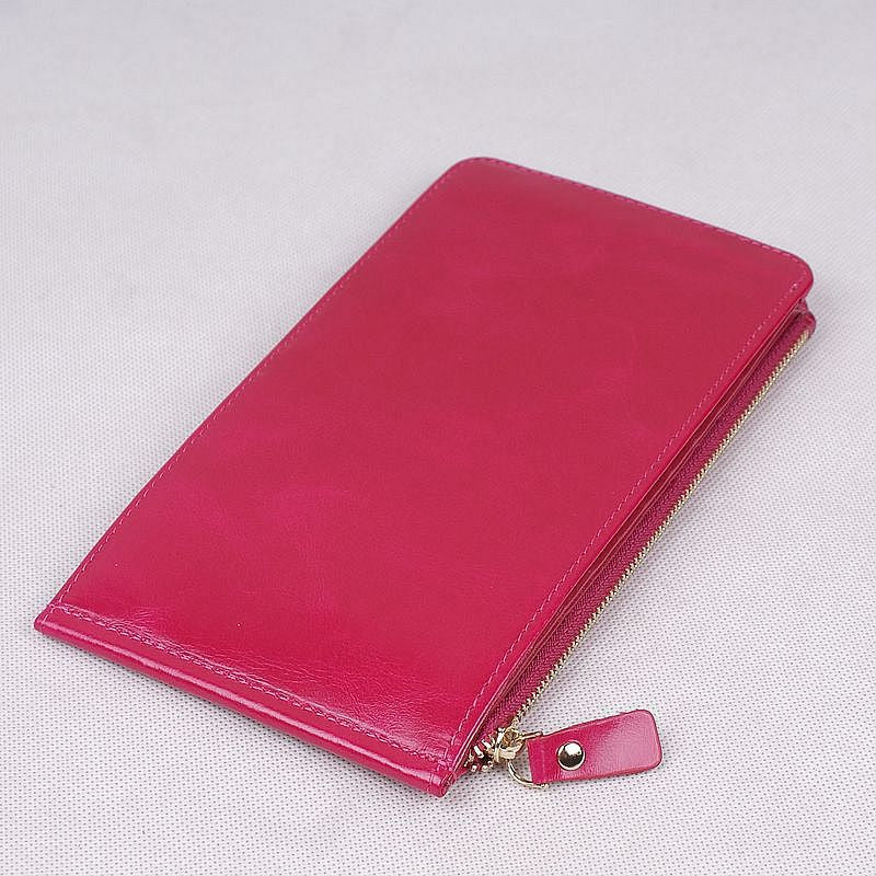 香港狄記手工製作 - 油蠟牛皮超輕薄手拿包 3045號