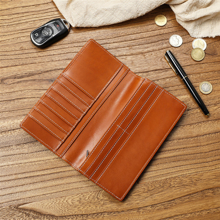 DEEPKEE HANDMADE Vintage Leather Men's Harley long Wallet Biker Wallet For Men #125_7