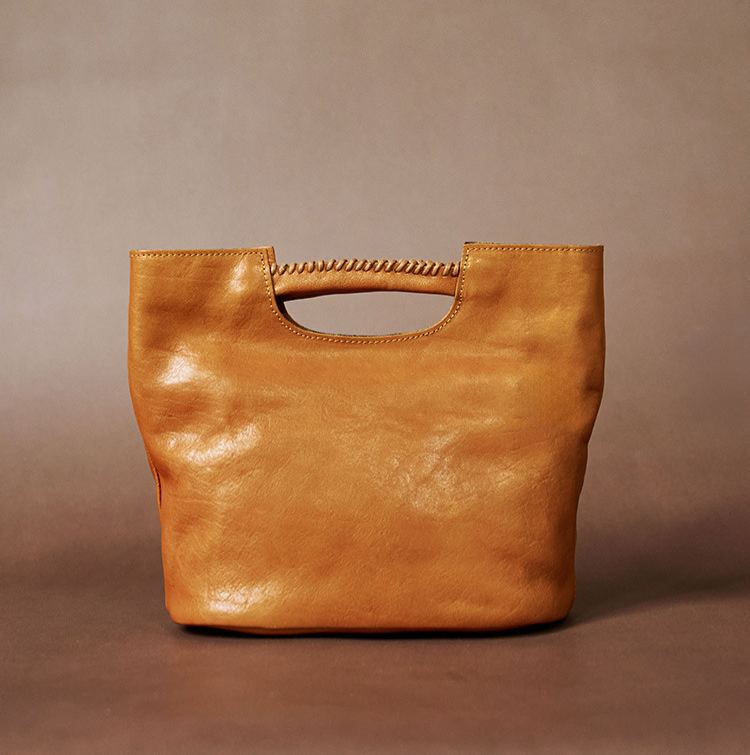 DEEPKEE 復古頭層樹膏植鞣牛皮女士包袋 質感真皮軟包 78817 號