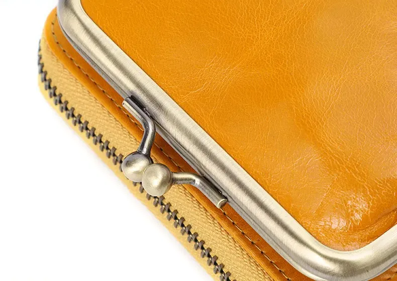 DEEPKEE original nubuck handmade full-grain genuine leather cowhide bag 真皮女士復古零錢包卡包硬幣包頭層牛皮收納包 Q051 號