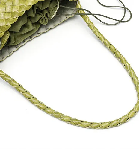 DEEPKEE original nubuck handmade full-grain genuine leather cowhide bag 手工編織包款度假菜籃子女包 CR20 號