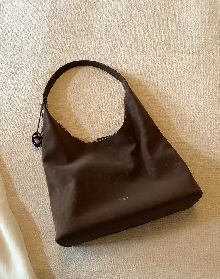 DEEPKEE original nubuck handmade full-grain genuine leather cowhide bag 墨玉森林托特包 CD33256號號