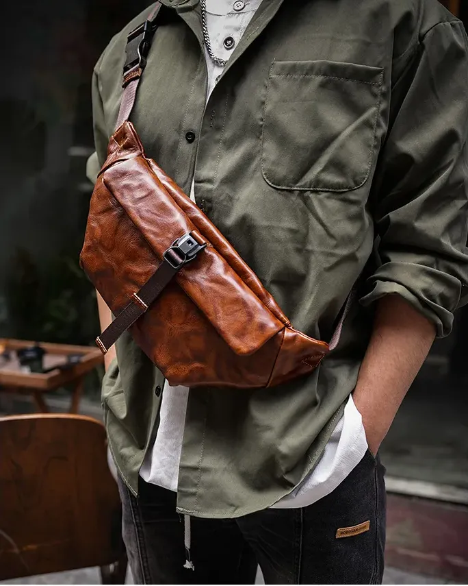 香港狄記皮具 狄記 原創真皮手工 ins郵差包 ins風格包包 頭層牛皮包包 皮革 原創手工真皮 皮件 DEEPKEE 復古真皮手工包