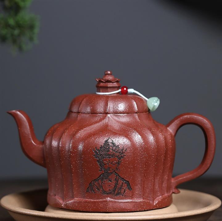 原礦紅降坡筋纹静思茶壺T716