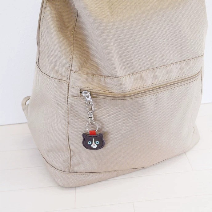 手繪皮件 三花貓(鑰匙圈)現貨 69443號