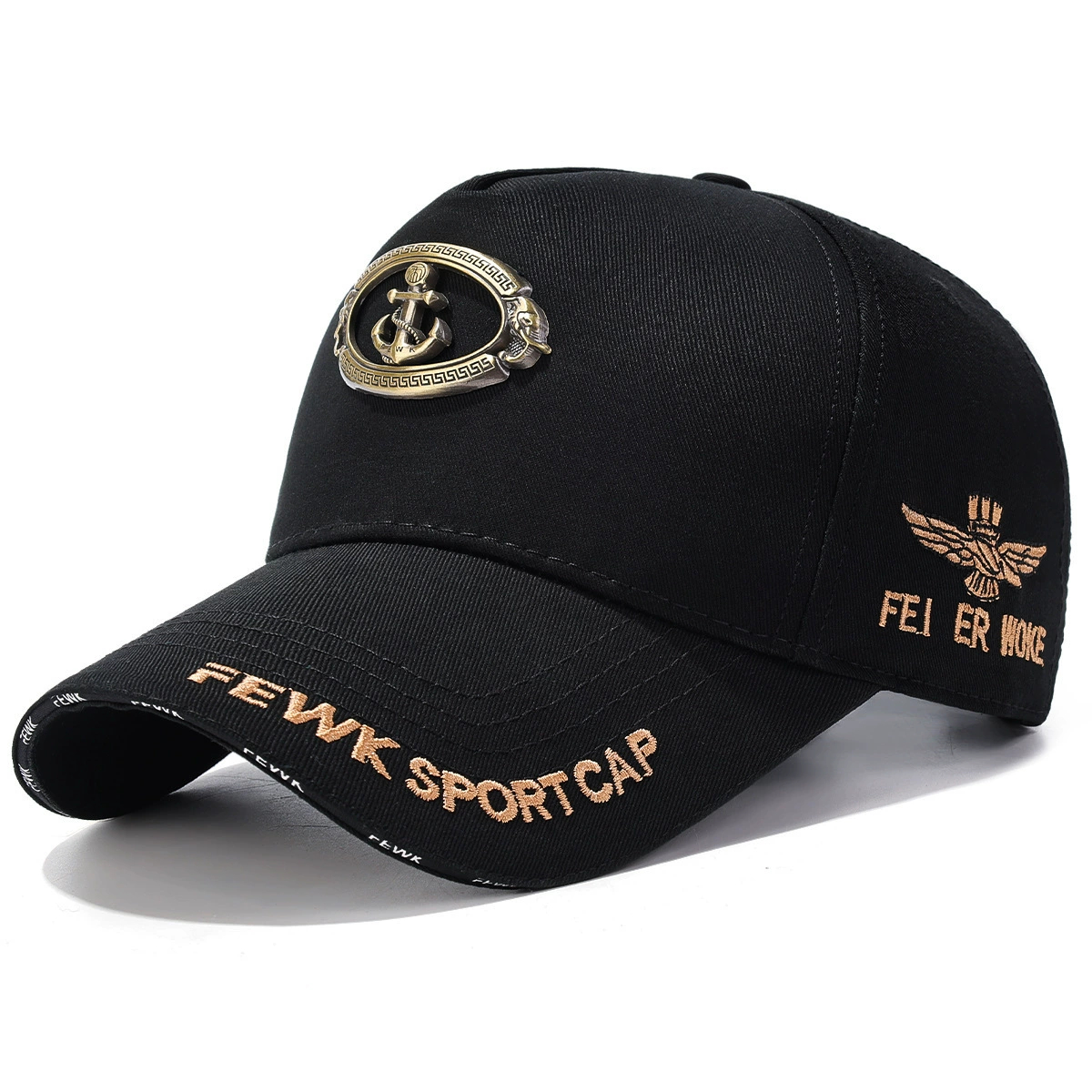 🧢☀️金屬錨重工業刺繡棒球帽 989