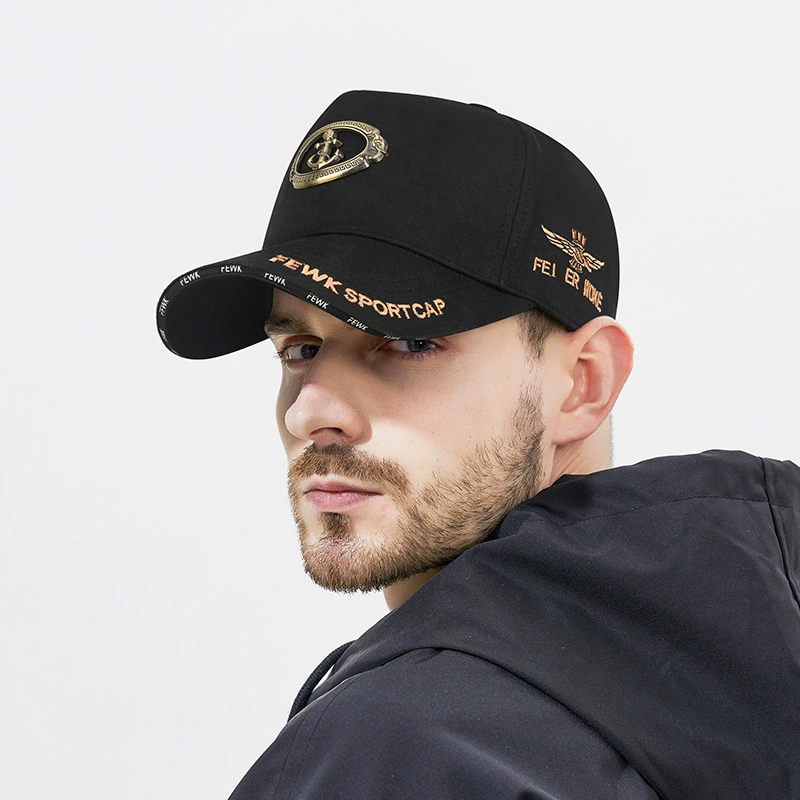 🧢☀️金屬錨重工業刺繡棒球帽 989