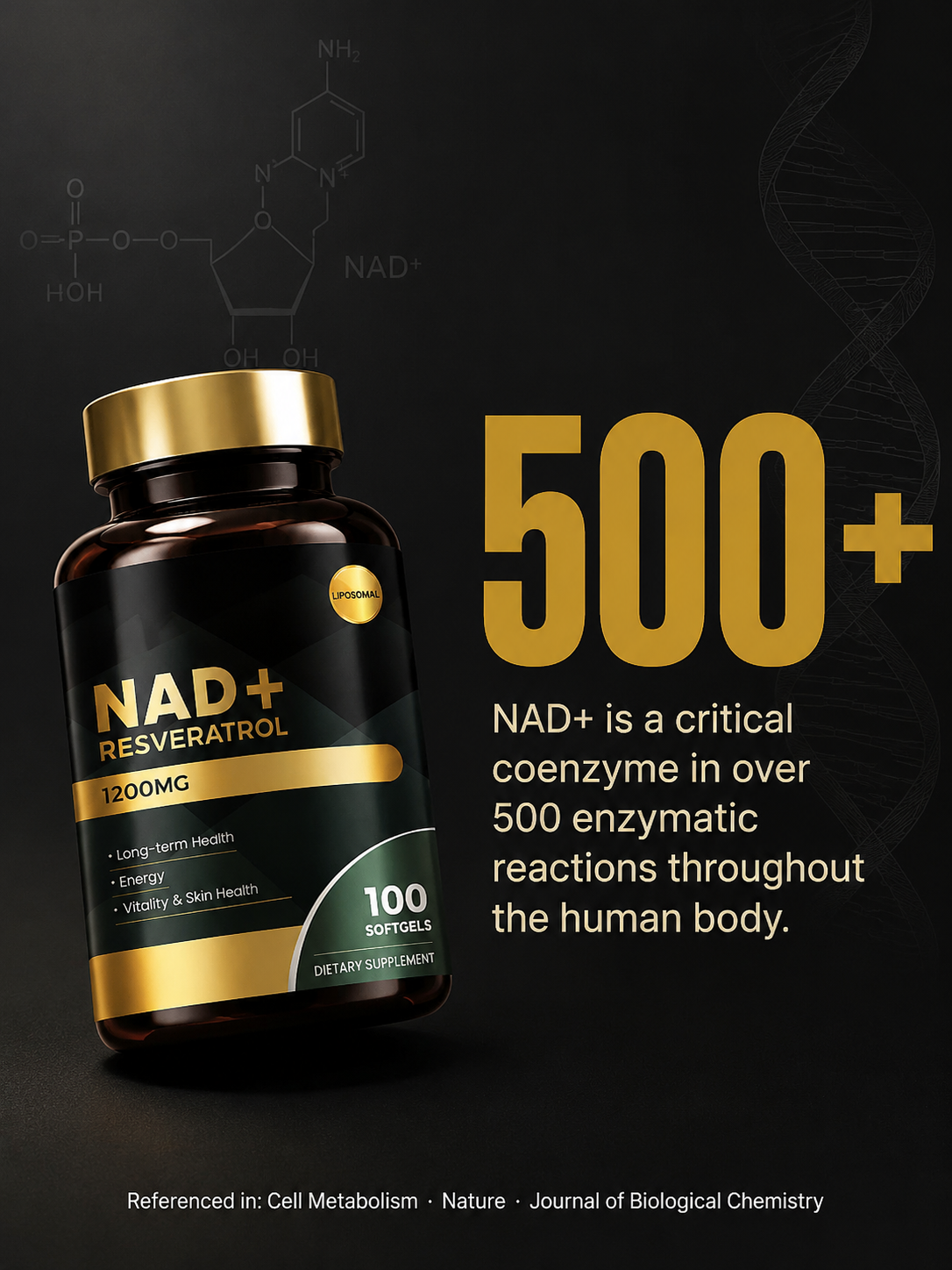  NAD+ Resveratrol Dietary Supplement