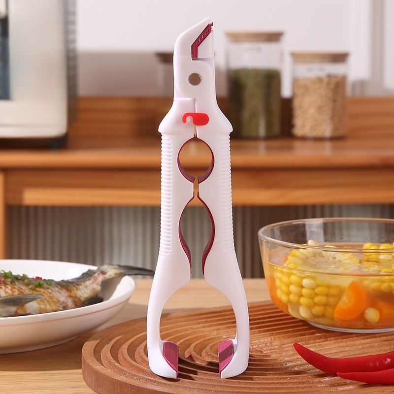 Multifunctional antiscald clip silicone dish clamp device plate opener