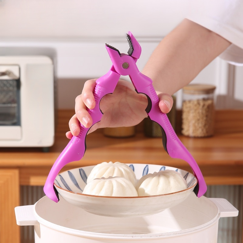 Multifunctional antiscald clip silicone dish clamp device plate opener