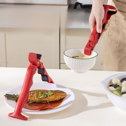 Multifunctional antiscald clip silicone dish clamp device plate opener