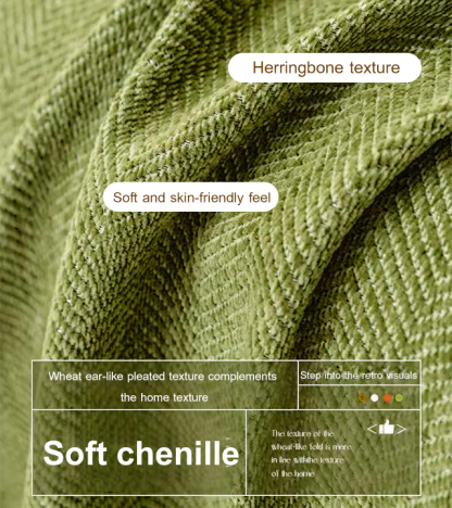 🌻One piece chenille sofa cover 🌻Suitable for all seasons, soft and comfortable 🌻Anti-scratch, wear-resistant, mildew-proof, anti-bacterial, waterproof and anti-fouling