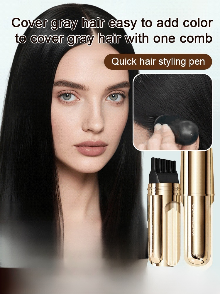 🥰Naturally covers gray hair, gentle on the scalp and hair 💦 Waterproof, sweatproof, and colorfast.