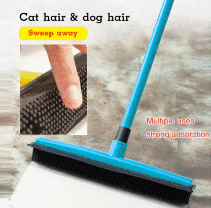 🔥Pet hair removal broom hack: the amount of hair that came up is disturbing.
