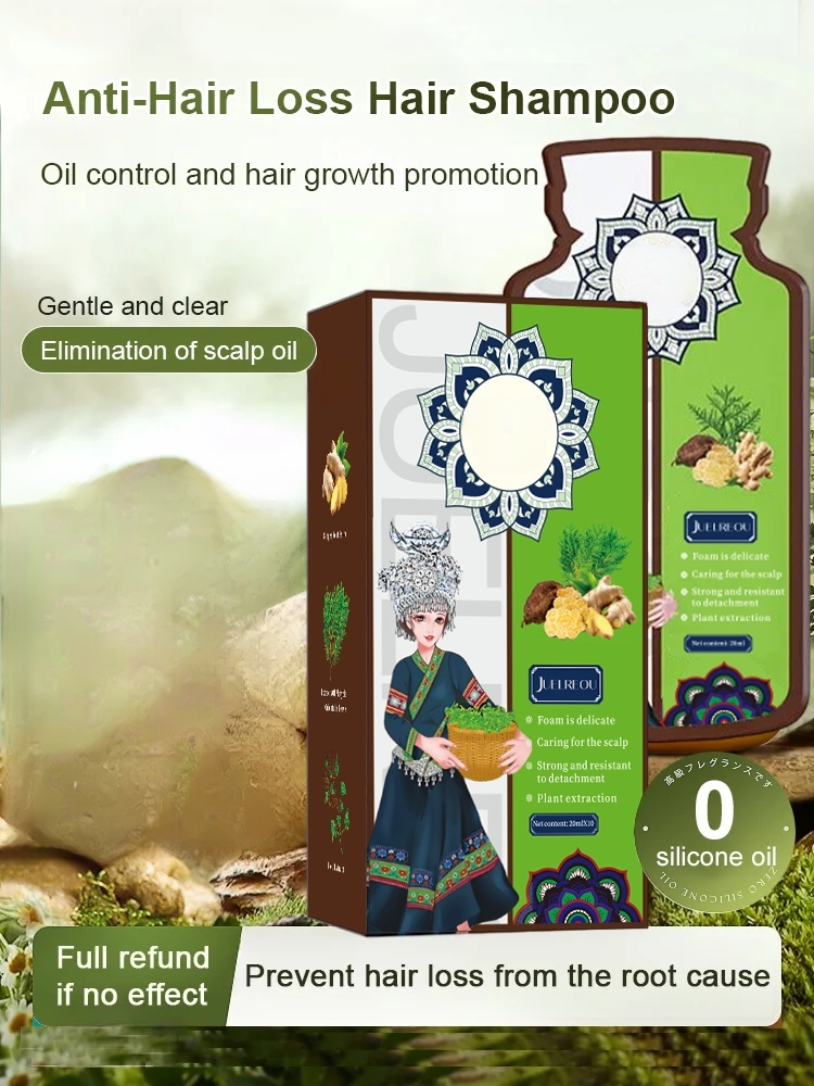 🥰I've been using this anti-hair loss shampoo for just two weeks, and it really works!