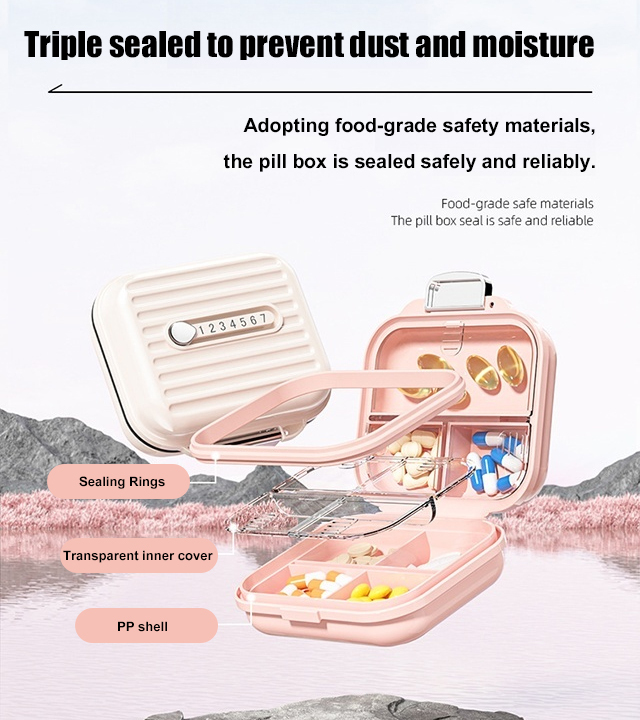 💊It is so convenient to bring this small medicine box with you when traveling
