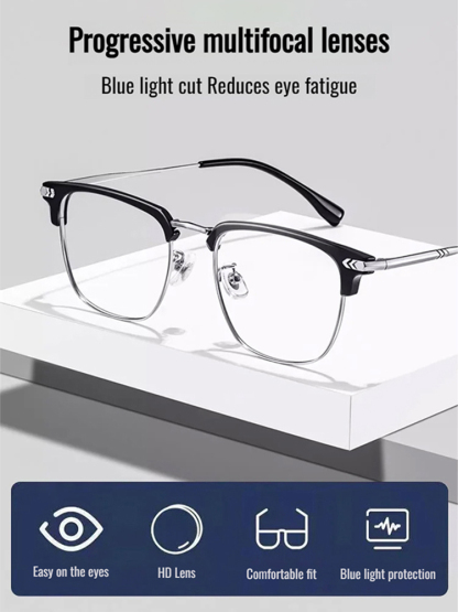 🥰Automatic zoom reading glasses that quickly adapt to your eye prescription, providing a clear view from near to far.